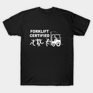Funny Forklift Operator Forklift Certified Retro T-Shirt