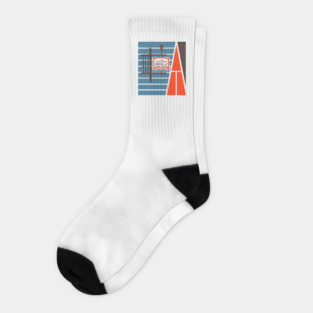 Retro Faded Style IHOP Design ---- Vintage Look Socks
