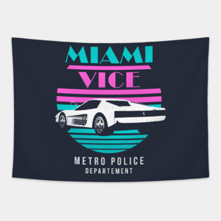 Miami Vice - Police Department Tapestry