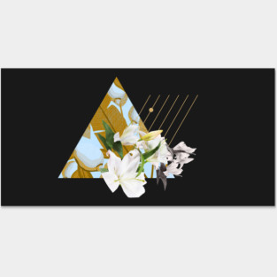 Tropical Flowers & Geometry Posters and Art