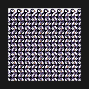 Puffins in Dusty Purple T-Shirt