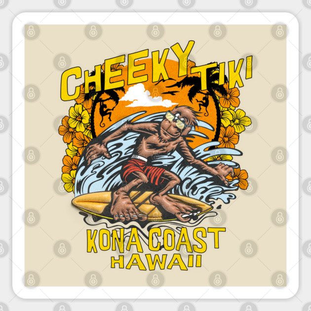 Cheeky Tiki Kona Coast Hawaii Beach Bar and Restaurant Sticker by Joaddo