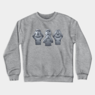 3 Wise Moais Crewneck Sweatshirt