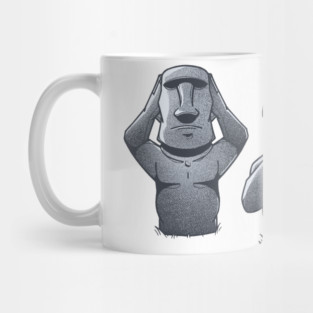 3 Wise Moais Mug