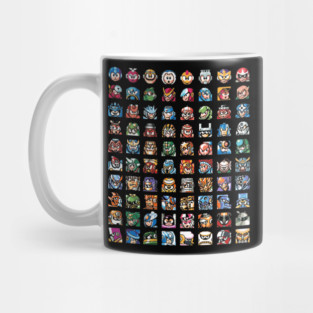 Robot Masters Mega-Man 1-10 Mug