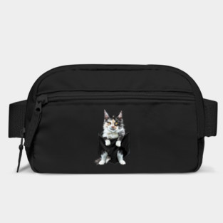 Funny Cute Cat Inside Pocket, Cat Lover Bag
