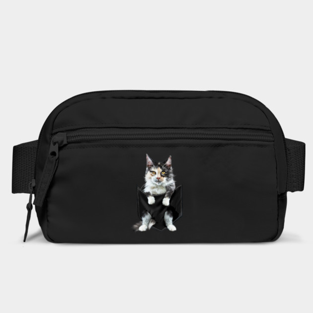Funny Cute Cat Inside Pocket, Cat Lover by logiamerch