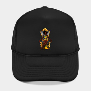 Afro African Queen, Beauty, Melanin Woman, Kente Pattern Hat
