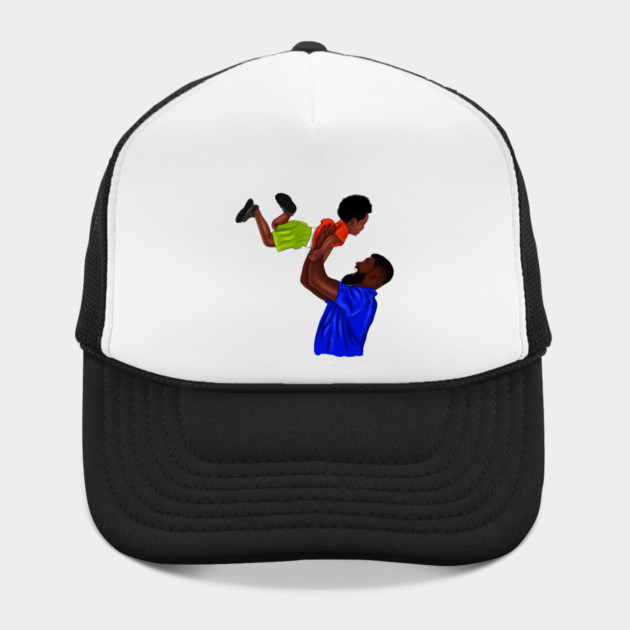 African Dad and Son, Father and Child by logiamerch