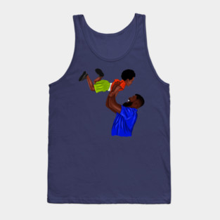 African Dad and Son, Father and Child Tank Top