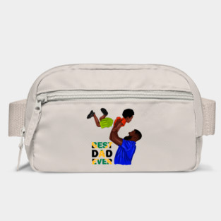 Best Dad Ever, Jamaican Dad and Son, Jamaica Flag Colors Bag