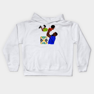 Best Dad Ever, Jamaican Dad and Son, Jamaica Flag Colors Kids Hoodie
