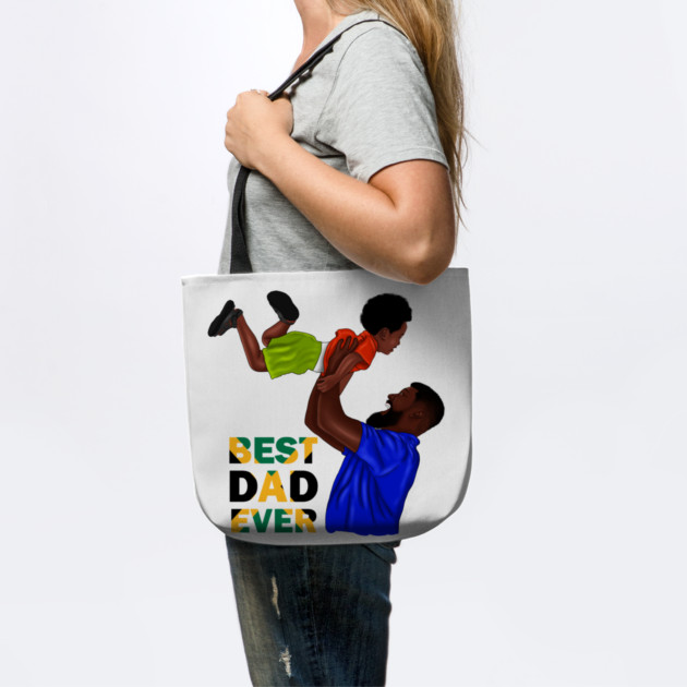 Best Dad Ever, Jamaican Dad and Son, Jamaica Flag Colors by logiamerch