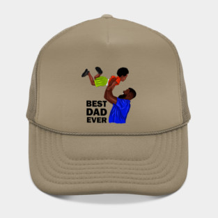 Best Dad Ever, African Dad and Son, Father and Child Hat