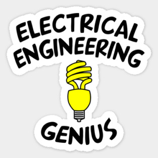 Electrical Engineering Genius Sticker