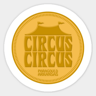 Circus Circus Token Sticker