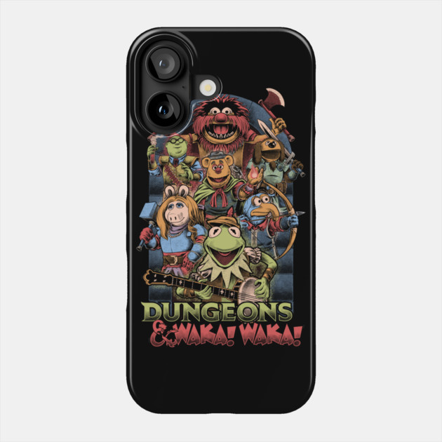 Dungeons and Waka! Waka! - Puppet RPG Parody Phone Case by Studio Mootant
