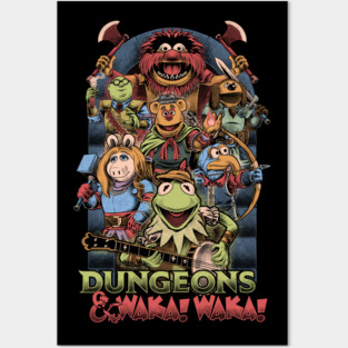 Dungeons and Waka! Waka! - Puppet RPG Parody Posters and Art
