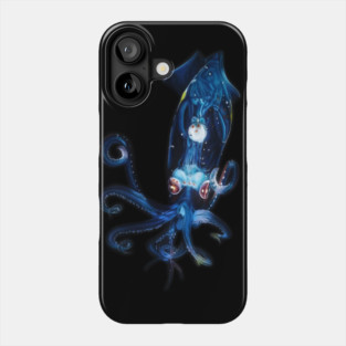 Bioluminescent Squid Phone Case