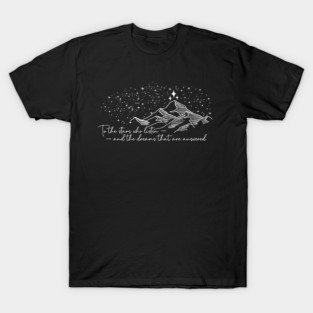 ACOTAR to the stars quote white T-Shirt