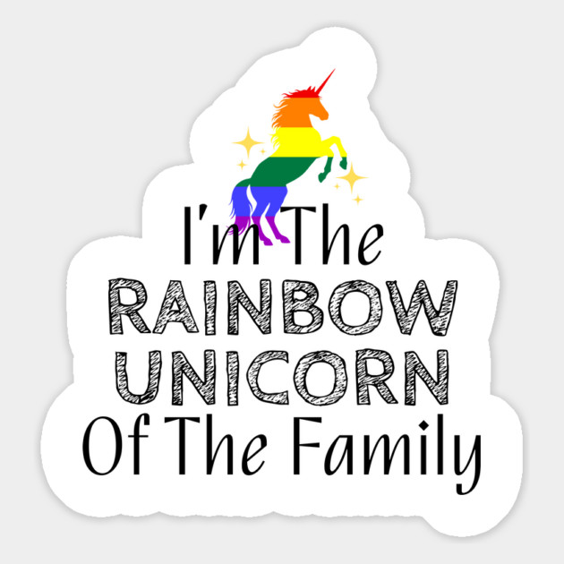 I'm The Rainbow Unicorn Of The Family Magnet by WarFX Designs