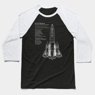 SR71 Blackbird Baseball T-Shirt