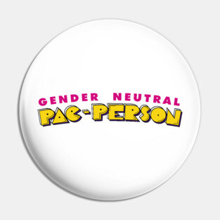 Gender Neutral Pac-Person Pin