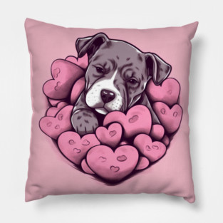 Staffy Love Pillow