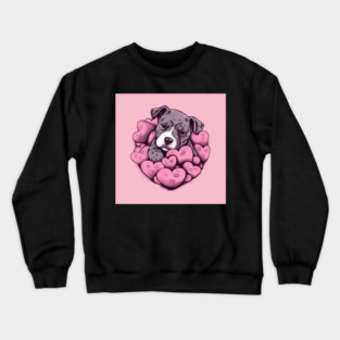 Staffy Love Crewneck Sweatshirt