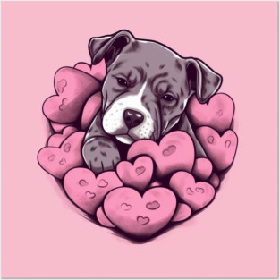 Staffy Love Posters and Art