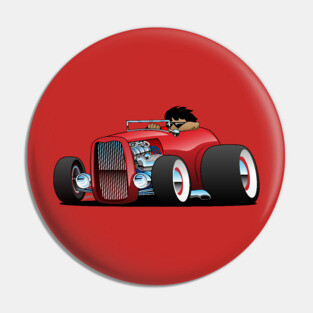 Highboy hot rod red roadster Pin