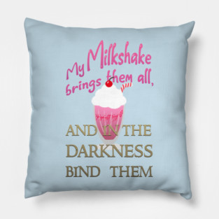 Milkshake of the Rings Pillow