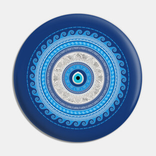 Greek Mati Mataki - Matiasma Evil Eye ornament Pin