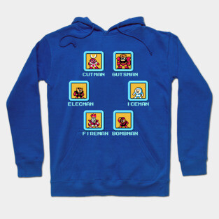 Mega-Man 1 Robot Masters Hoodie