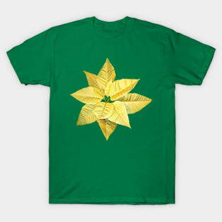 Poinsettias - Pale Yellow Poinsettia T-Shirt