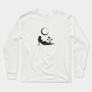 Mushroom Moon Woman Long Sleeve T-Shirt