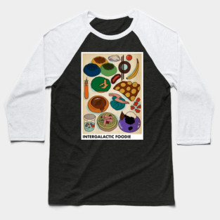 Intergalactic Foodie Baseball T-Shirt