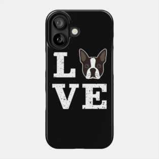 Boston Terrier Dog Love Phone Case