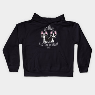 Boston Terrier Dog Normal Kids Hoodie