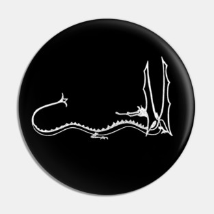 Smaug (White) Pin
