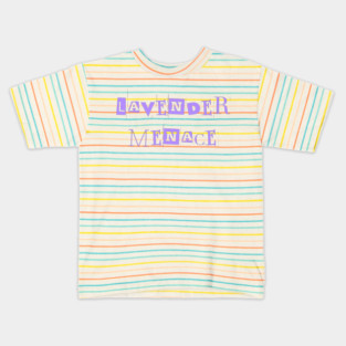 Lavender Menace Vintage Text Kids T-Shirt