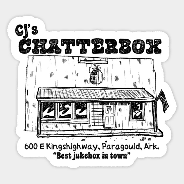 CJ's Chatterbox Sticker by rt-shirts