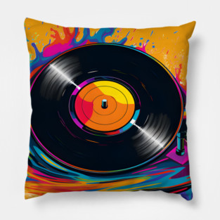 Vinyl Record Pillow