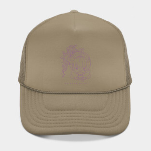 Rainbow Brite Purple Line Hat