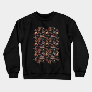 Evil Dead Pattern Crewneck Sweatshirt