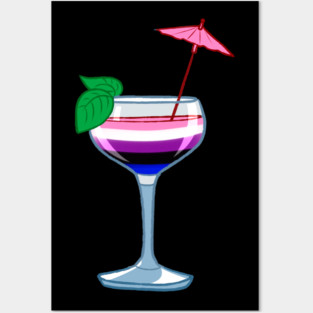 Genderfluid cocktail #3 Posters and Art