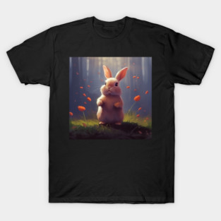 Whiskers and Wiggles: The Magical World of Rabbits T-Shirt