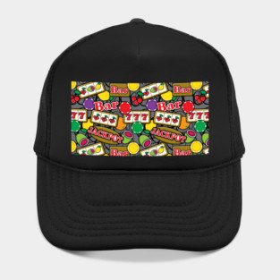 Casino Slots Poker Player Pattern Hat