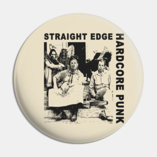 classic straight edge hardcore punk Pin