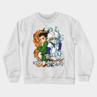 Dynamic Duo: Gon and Killua - Hunter x Hunter Design Crewneck Sweatshirt